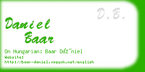 daniel baar business card